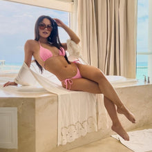 Load image into Gallery viewer, Side Tie Bottom in Pink Peony