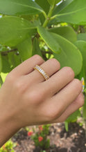 Load and play video in Gallery viewer, Gold Plated Crystal Eternity Band.
