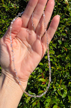 Load image into Gallery viewer, Pink and Grey Beaded Sparkle Necklace
