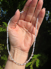 Load image into Gallery viewer, Milk Beaded Sparkle Necklace
