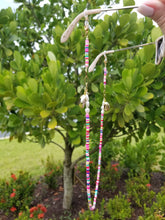 Load image into Gallery viewer, Bright Beads with Pearl and Gold Shell Sunglasses Strap
